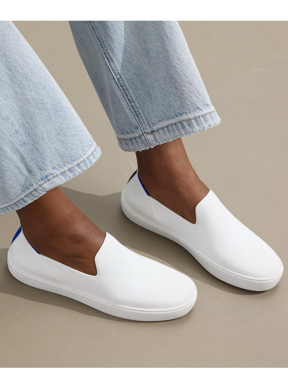 ROTHY’S The Original Slip On Sneaker in Bright White